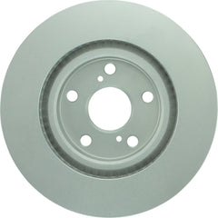 Bosch QuietCast rotor face close-up showing smooth braking surface for quieter stops