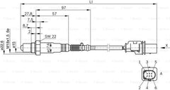 Bosch sensor installed in exhaust showing correct positioning and performance