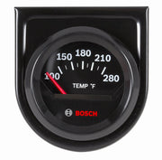 Bosch Style Line gauge front view showing black dial and clear pointer benefit: fast readings
