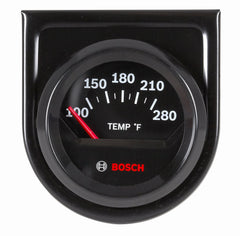 Bosch Style Line gauge front view showing black dial and clear pointer benefit: fast readings