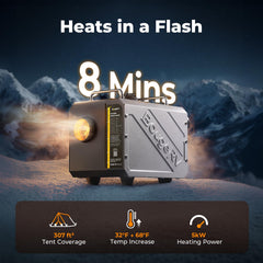 BougeRV control panel with smartphone app illustrating remote preheat and timer convenience