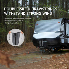 BougeRV drawstring and belt detail demonstrating secure fit during travel