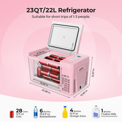 BougeRV freezer open top showing interior storage and removable baskets for organized cold storage benefit