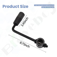Braveboy close-up of handle grip highlighting ergonomic shape for reduced fatigue
