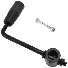Braveboy front view of 7-inch crank handle showing robust construction and easy fit