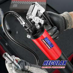 Bravex 18-inch reinforced flex hose with spring guard demonstrating kink protection and reliable reach