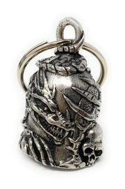 Bravo Bells skull dragon front view showing detailed design and durable finish