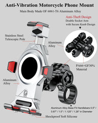 BRCOVAN aluminum clamp close-up showing safety knob and anti-theft strength