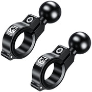 BRCOVAN front clamp pack showing both aluminum bases and 1-inch balls, durable mounting