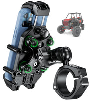 BRCOVAN front view of UTV phone mount showing secure hold and durability
