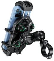 BRCOVAN front view mounted on handlebar showing secure hold benefit