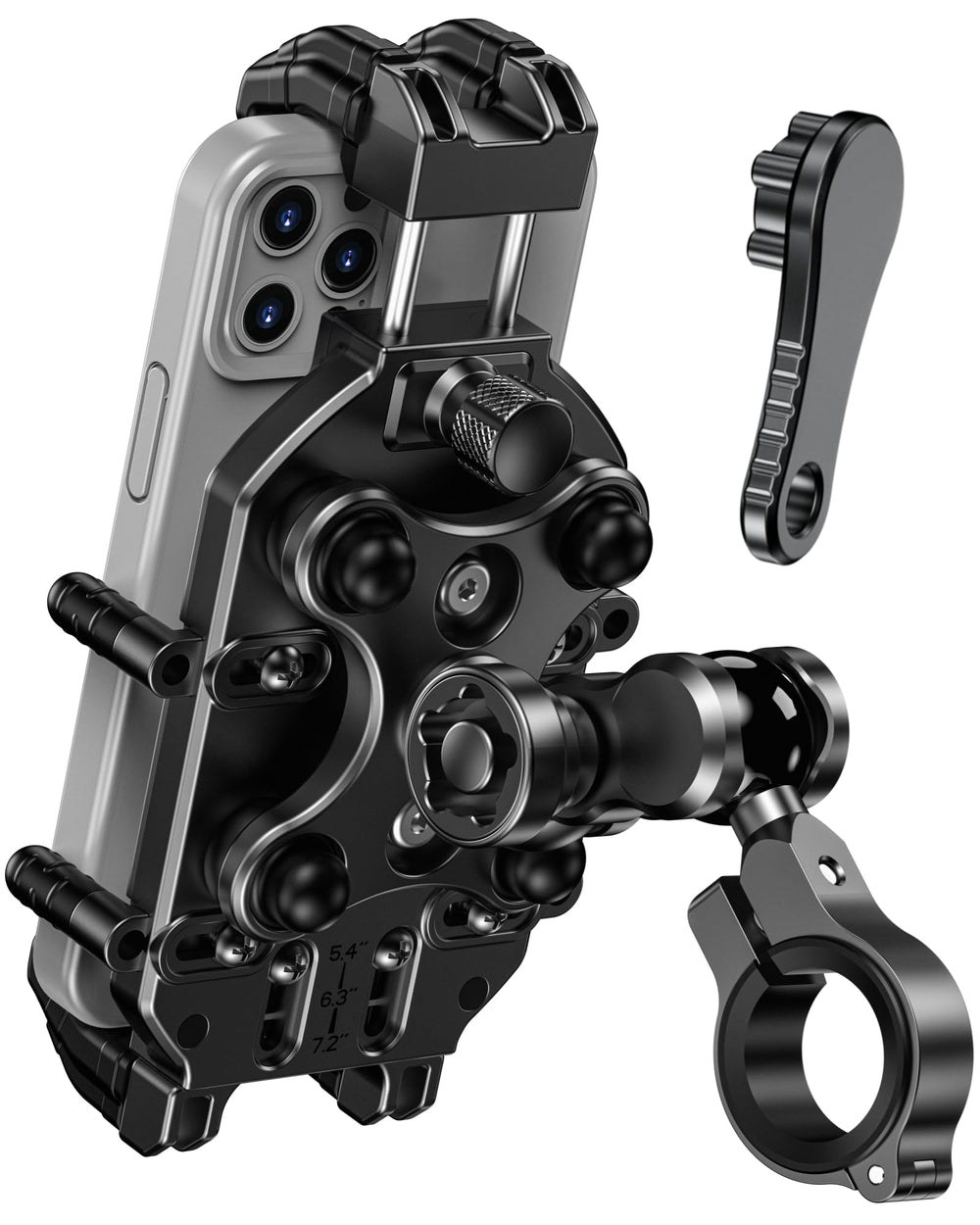 BRCOVAN front view mounted on handlebar showing stable fit and durability