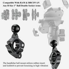 BRCOVAN rubber inserts set demonstrating adaptable sizes for snug mounting