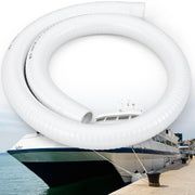 Breling front view of 5ft sanitation hose showing full length and connectors for quick fit