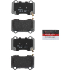 Brembo pad profile close-up highlighting durable ceramic friction surface