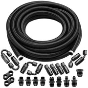 BRIFITOR front packaging showing complete 20ft 6AN fuel line kit and parts for quick build
