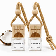 bright spot front packaging showing two hanging diffusers, clear product view and benefit