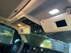 BRISHINE dome and map lights illuminated inside 4Runner improving cabin visibility