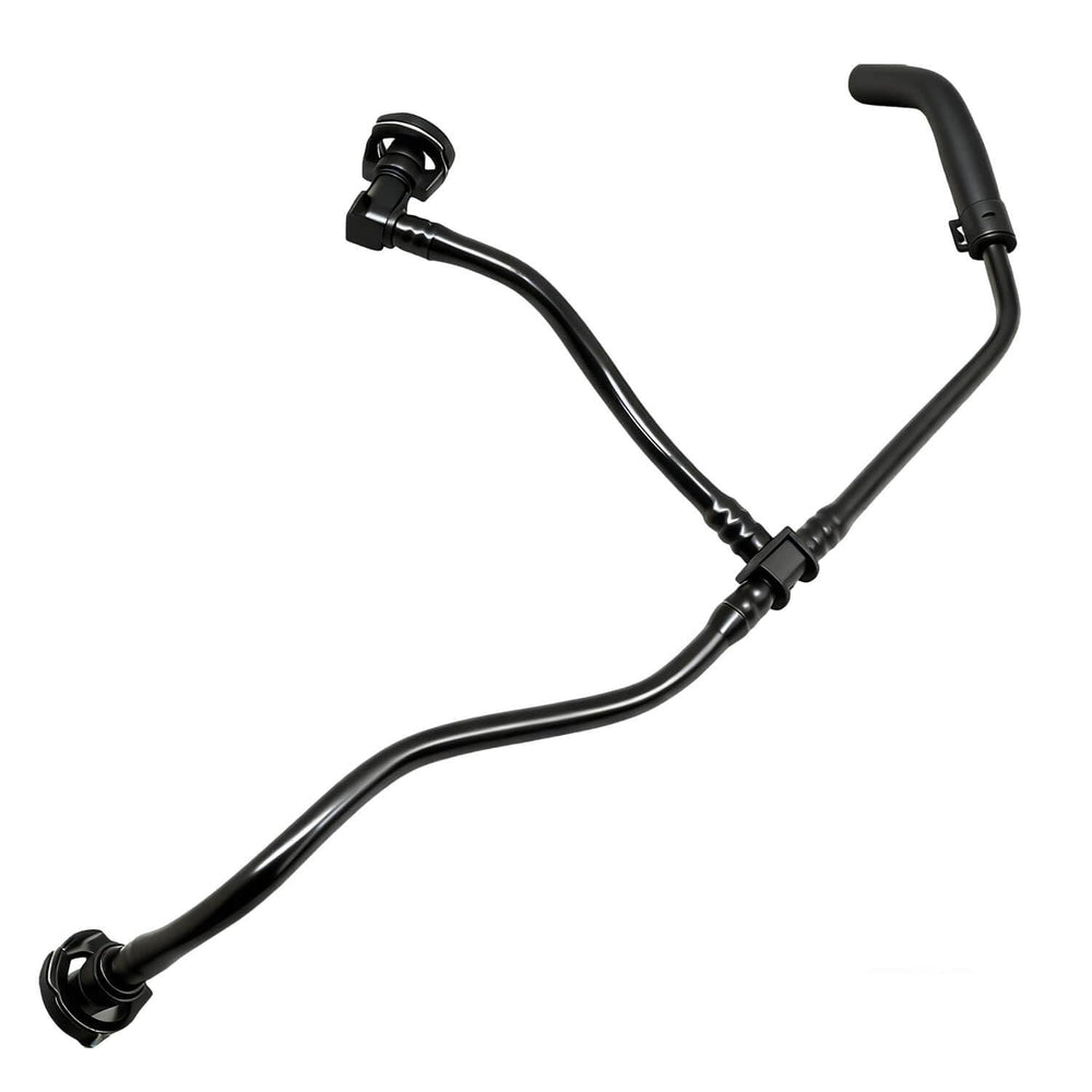 BSNOVT front view of radiator overflow hose showing fitment and shape for easy replacement