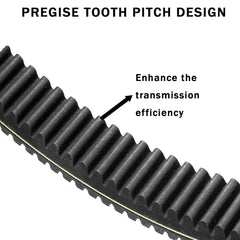 Bswaygo nylon-wrapped teeth side view improving grip and quieter run