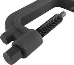BTSHUB tool positioned on truck frame for safe torsion bar support during service