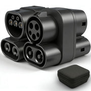 BTUYDTUY adapter front view showing full connector and robust housing for safe charging