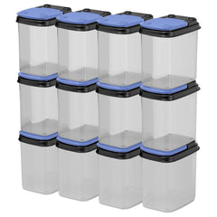 Buddeez front packaging showing 12-pack and blue lids for organized storage