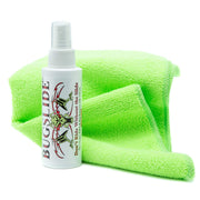 BugSlide front packaging showing travel kit and towel for quick cleans