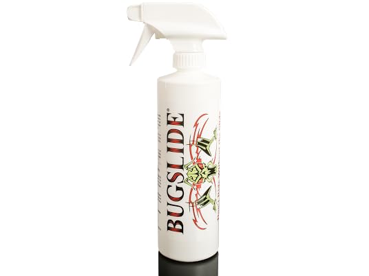 BugSlide front spray bottle showing product and portability benefits