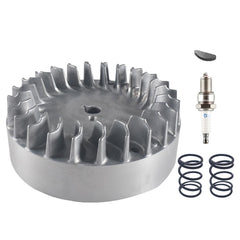 BUHNSS flywheel front view showing fit and immediate upgrade benefit