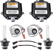 BULIAZY front view of dual ballast kit showing complete contents and quick install benefit