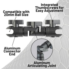 Bulletpoint 20mm socket end detail showing solid connection benefit