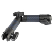 Bulletpoint front view mounted arm showing compact 4cm-to-4cm profile and secure positioning