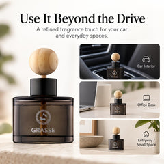 Bullsone diffuser on bedside table showing room placement for gentle aroma and ambiance