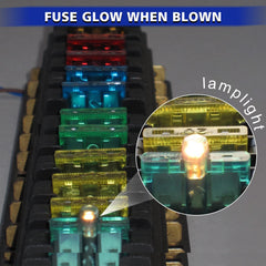 BUSY-CORNER fuse installed in vehicle fuse box demonstrating quick replacement and convenience