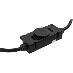 Buyers Products TC8891 plugged into a 7-way trailer connector demonstrating plug-and-play convenience