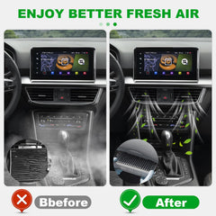 BX-Good cabin filter installed in glovebox, demonstrating easy DIY replacement benefit