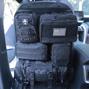 BXBXHD front panel view showing organized pouches and MOLLE layout for tidy storage