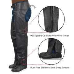 BYKR side zipper detail for quick on and off convenience