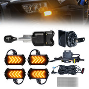 BystralX front packaging showing complete turn signal kit and components