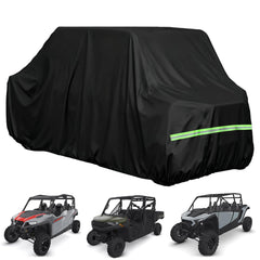 BystralX front view of full UTV cover protecting vehicle from elements