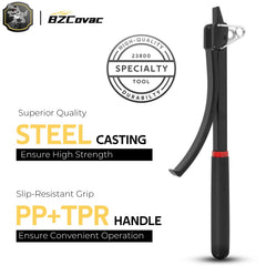 Bzcovac engaging flywheel teeth to hold rotation securely
