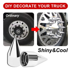 Cabtherlyn installed on truck wheel demonstrating custom look and easy upgrade benefit