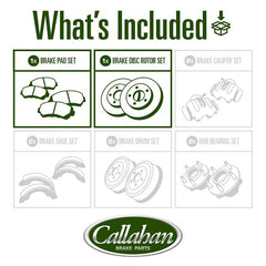 Callahan Brake Parts drilled and slotted rotor close-up for improved heat dissipation