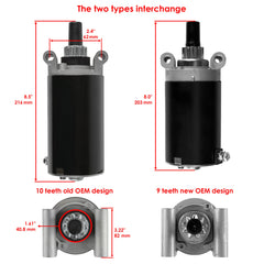 Caltric starter side profile highlighting durable casing and mount