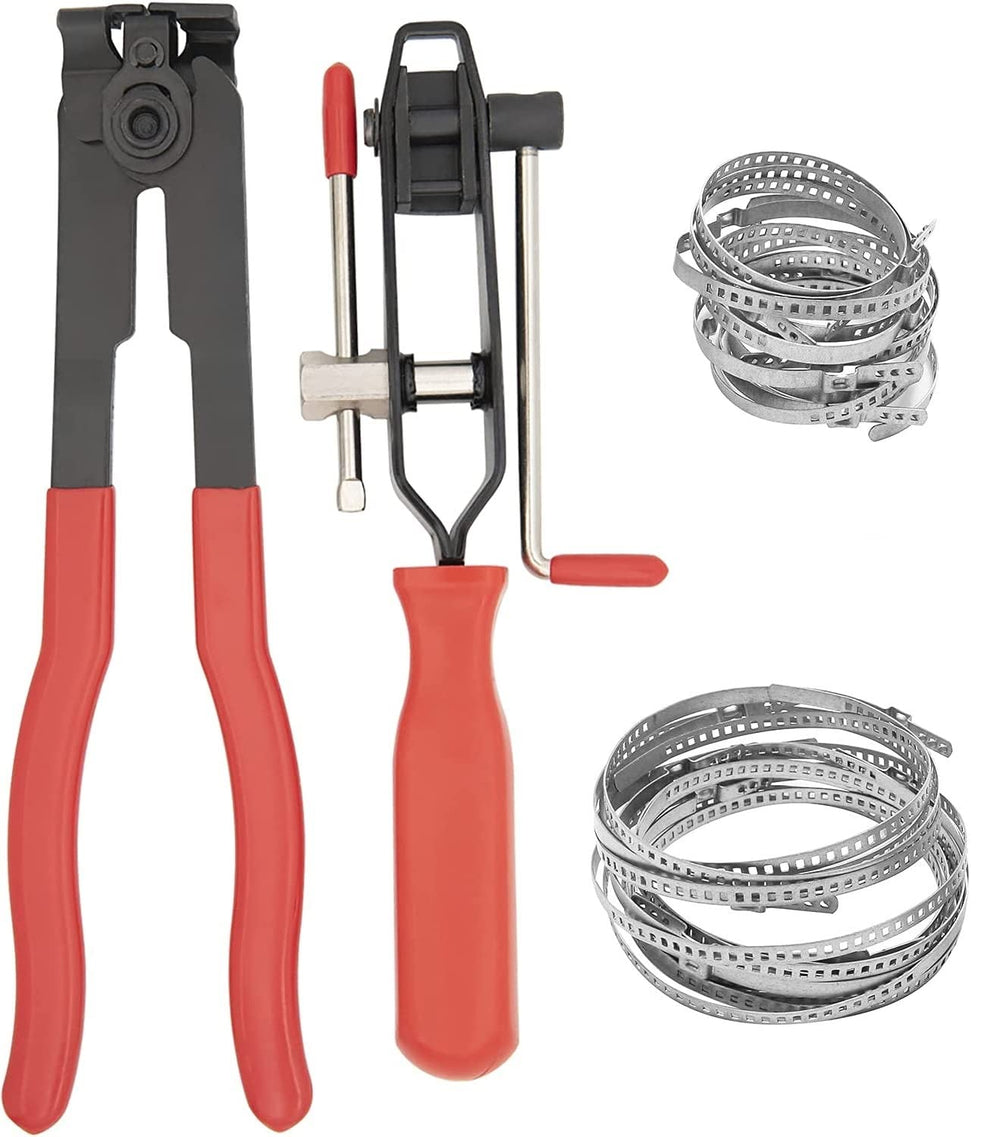 CALU LUKY front kit layout showing pliers and clamps for fast repairs