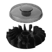 Calvana flywheel fan front view showing replacement fit and improved cooling
