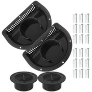 Calvana front view vent cover showing mounting flange and grille for durable ventilation