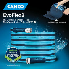Camco EvoFlex2 fabric-closeup highlighting UV resistance and durability