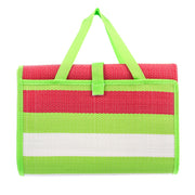 Camco Handy Mat front view showing full green and red pattern and coverage benefit